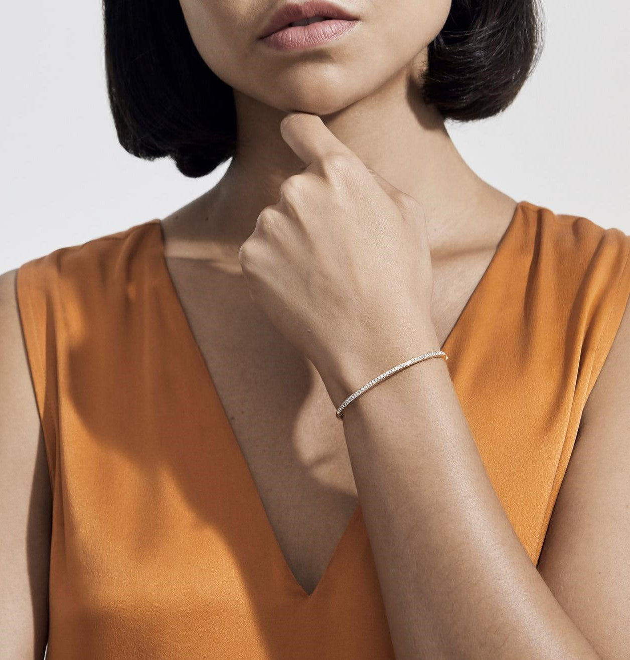 MIKOSA Classic Bangle In Rose Gold