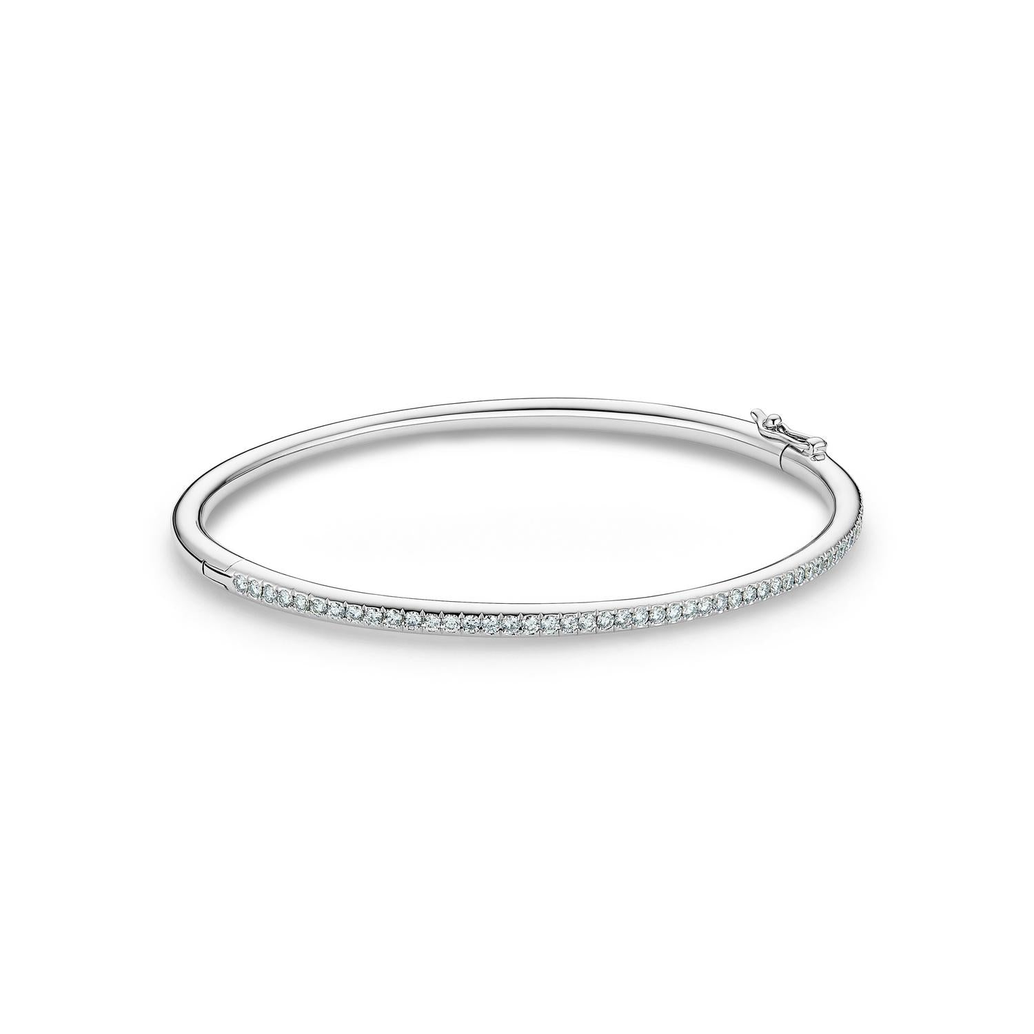 MIKOSA Classic Bangle In White Gold