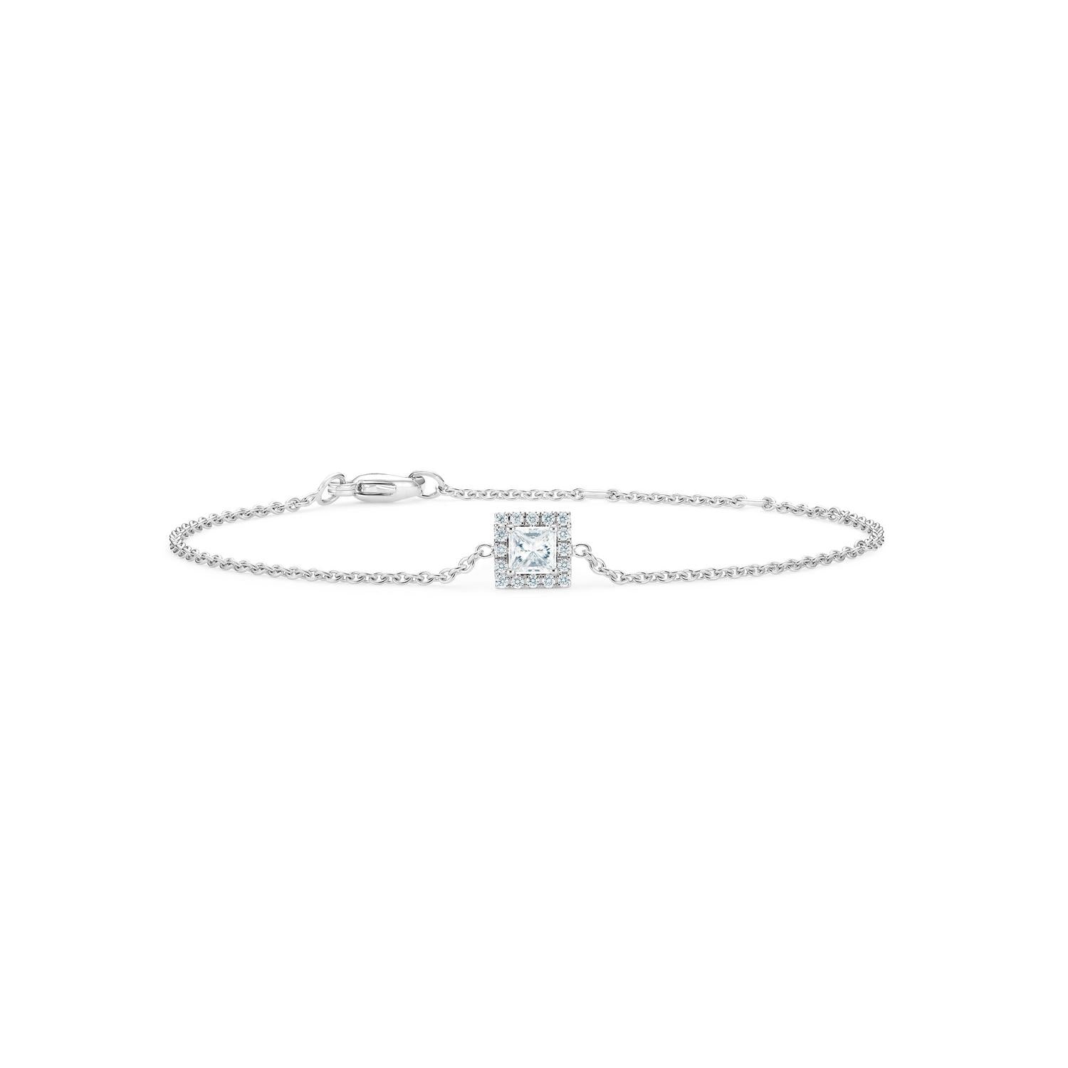 MIKOSA Princess-Cut Diamond Bracelet