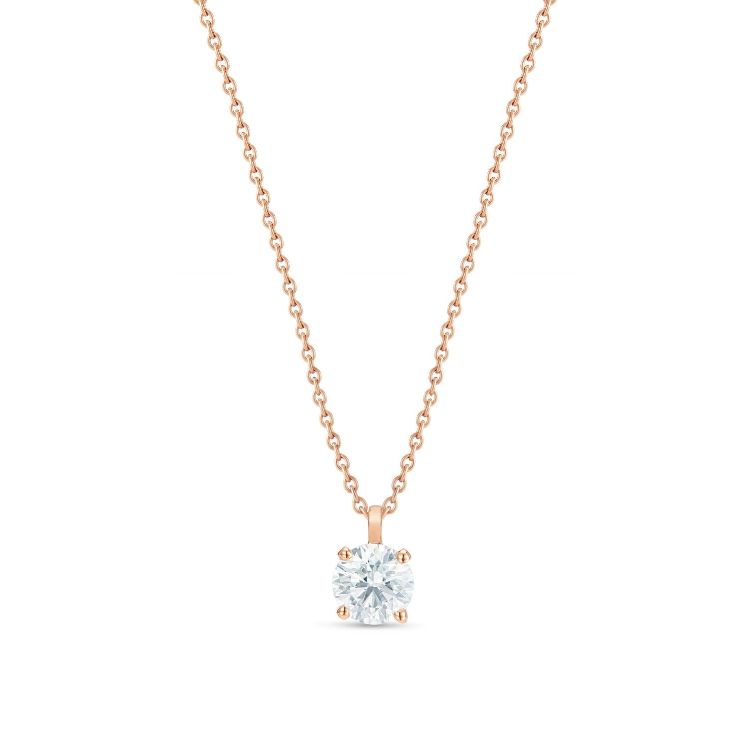 MIKOSA Classic Round Brilliant Diamond Pendant