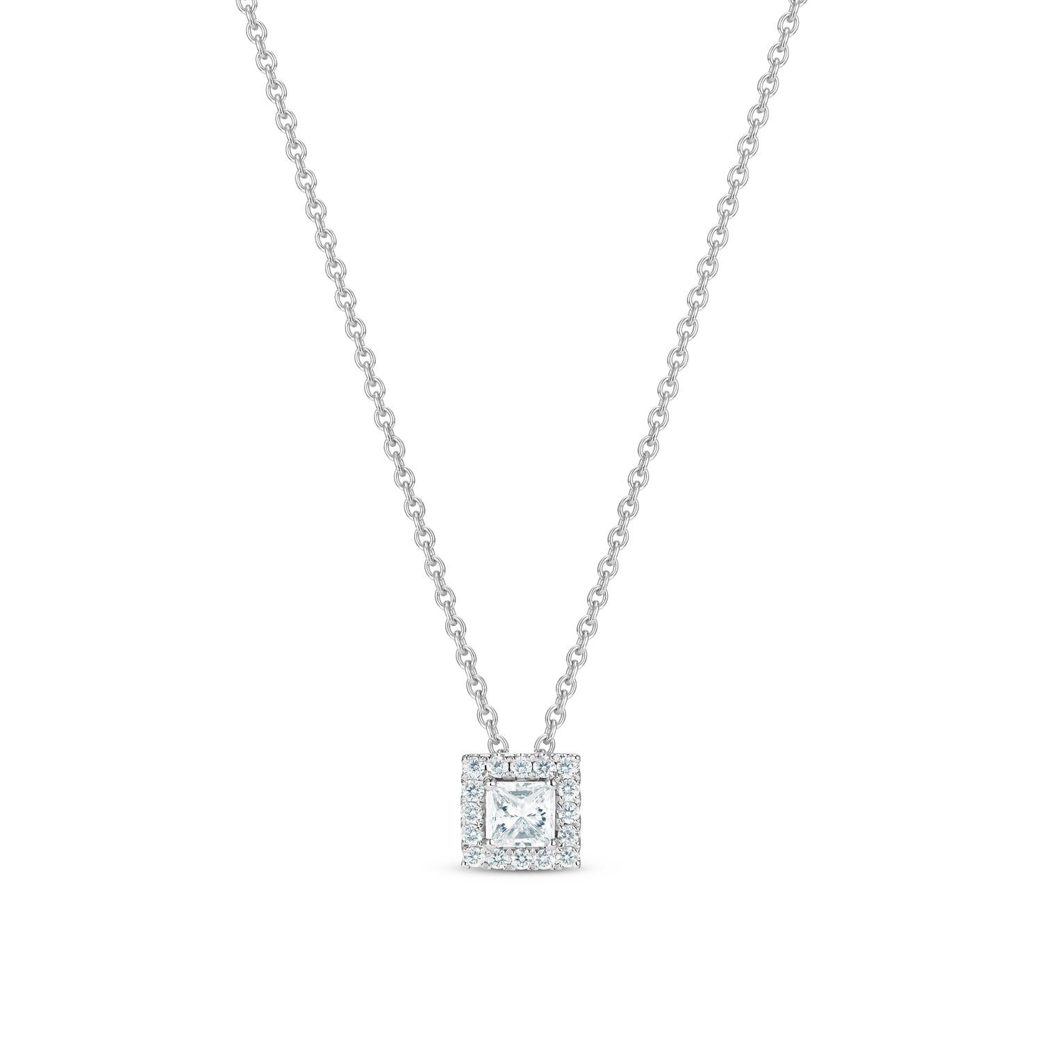 MIKOSA Princess-Cut Diamond Pendant