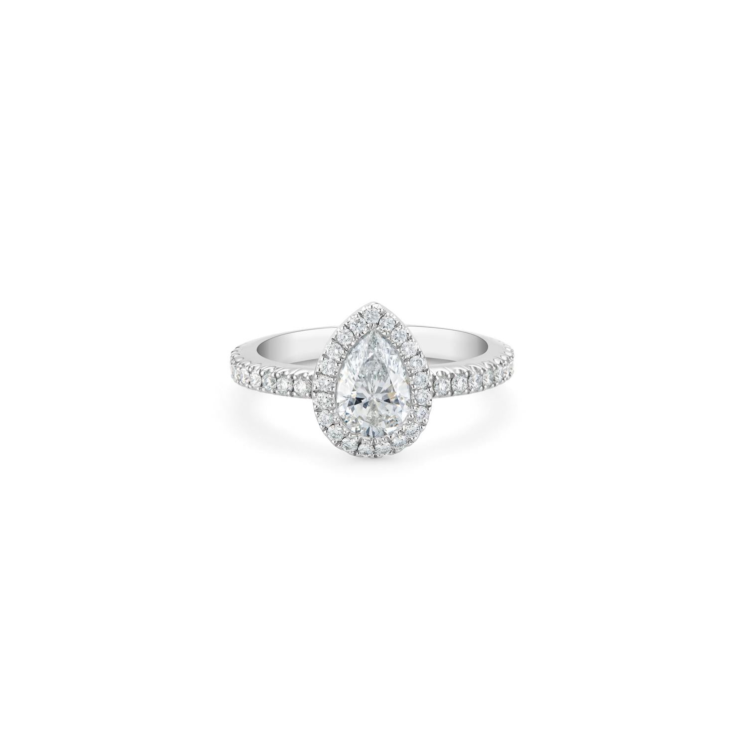 MIKOSA Pear-Shaped Diamond Ring