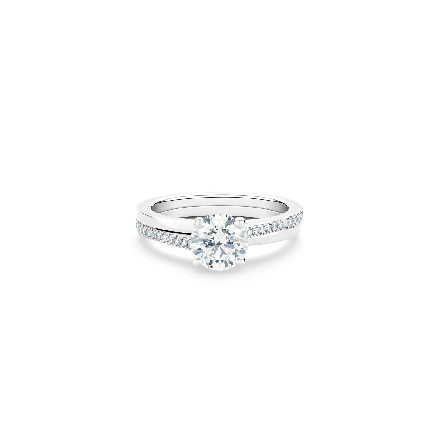 MIKOSA Promise Round Brilliant Diamond Ring