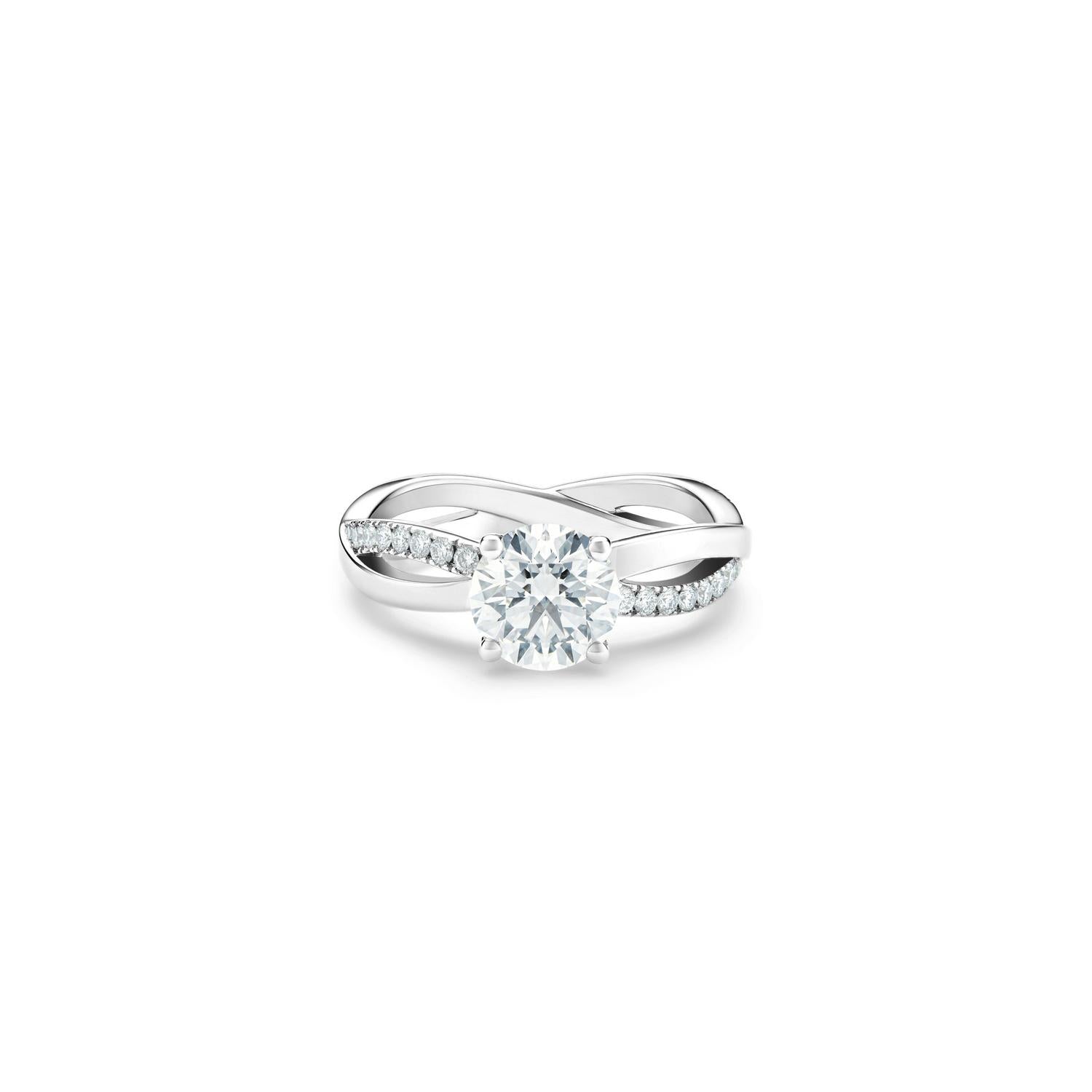 MIKOSA Infinity Round Brilliant Diamond Ring