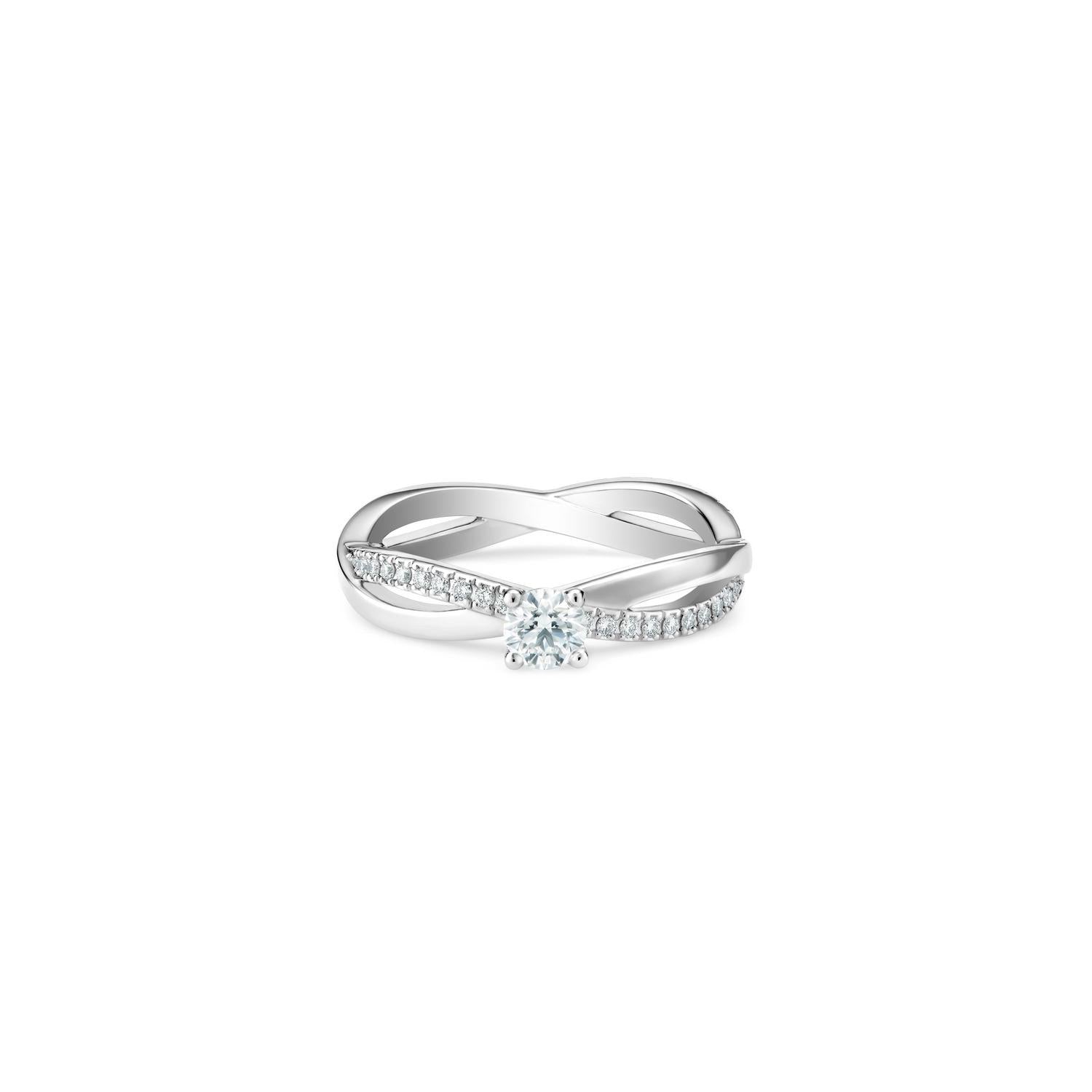 MIKOSA Infinity Round Brilliant Diamond Ring