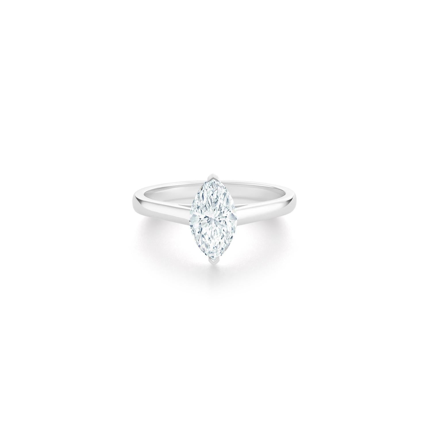 MIKOSA Classic Marquise-Shaped Diamond Ring